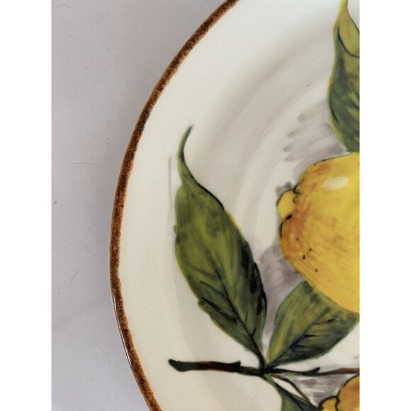 Sur La Table Italian Lemon 9” Luncheon Plate Discontinued Piece - Picture 2 of 5